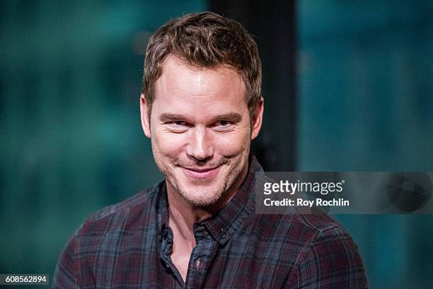 Actor Chris Pratt discusses "The Magnificent Seven" during AOL Build at AOL HQ on September 19, 2016 in New York City.
