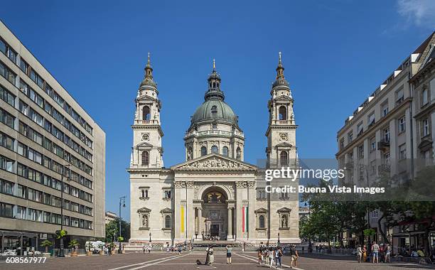 st stephen's basilica, szent istvan bazilika, - basilica of st stephen budapest stock pictures, royalty-free photos & images