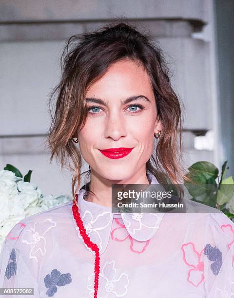 Alexa Chung attends the #BoF500 Gala Dinner during London Fashion Week Spring/Summer collections 2016/2017 on September 19, 2016 in London, United...