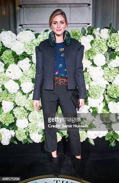 Olivia Palermo attends the #BoF500 Gala Dinner during London Fashion Week Spring/Summer collections 2016/2017 on September 19, 2016 in London, United...