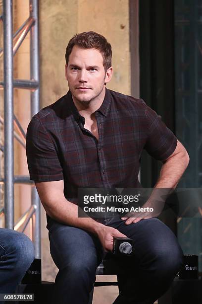 The BUILD Series presents actor Chris Pratt to discuss "The Magnificent Seven" at AOL HQ on September 19, 2016 in New York City.