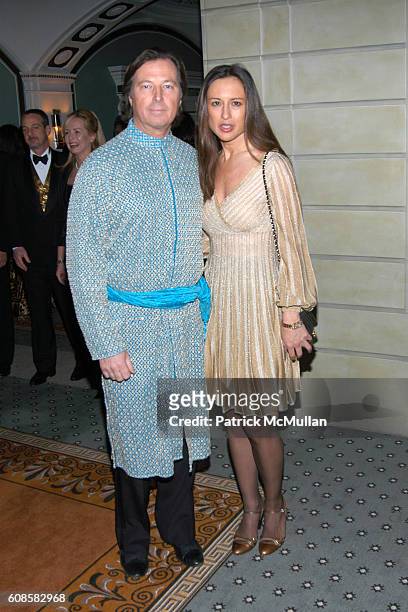 Bruce Collins and Teres Desequera attend The Royal Rajasthan Gala Benefiting the Brain Trauma Foundation at The Pierre Hotel on March 7, 2007 in New...