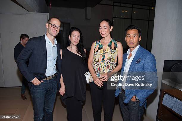 Guests attend the Daniel Arsham "Colorblind Artist: In Full Color" at Spring Place on September 19, 2016 in New York City.