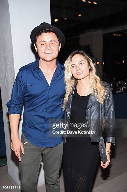Guests attend the Daniel Arsham "Colorblind Artist: In Full Color" at Spring Place on September 19, 2016 in New York City.
