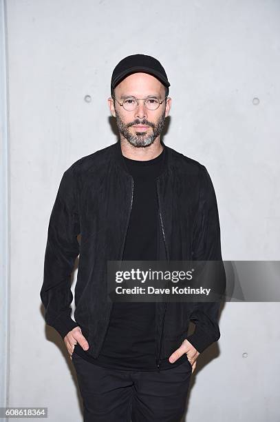 Artist Daniel Arsham attends the Daniel Arsham "Colorblind Artist: In Full Color" at Spring Place on September 19, 2016 in New York City.