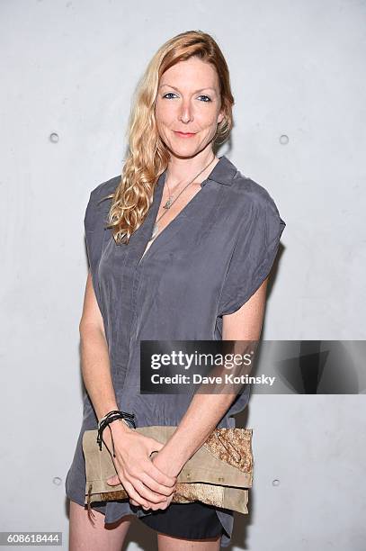 Film Director Megan Raney Erins attends the Daniel Arsham "Colorblind Artist: In Full Color" at Spring Place on September 19, 2016 in New York City.