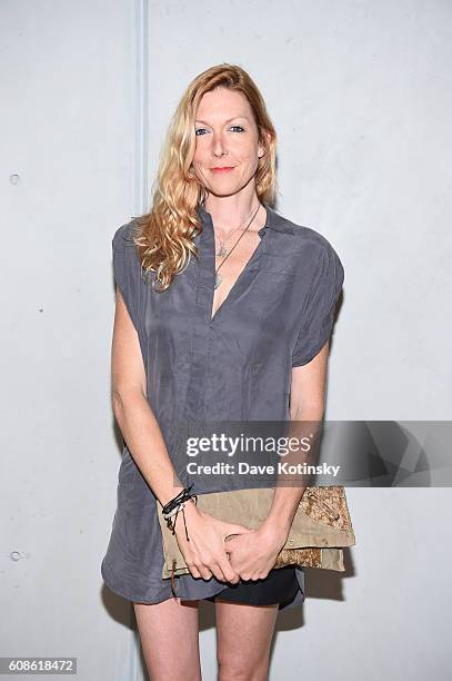 Film Director Megan Raney Erins attends the Daniel Arsham "Colorblind Artist: In Full Color" at Spring Place on September 19, 2016 in New York City.