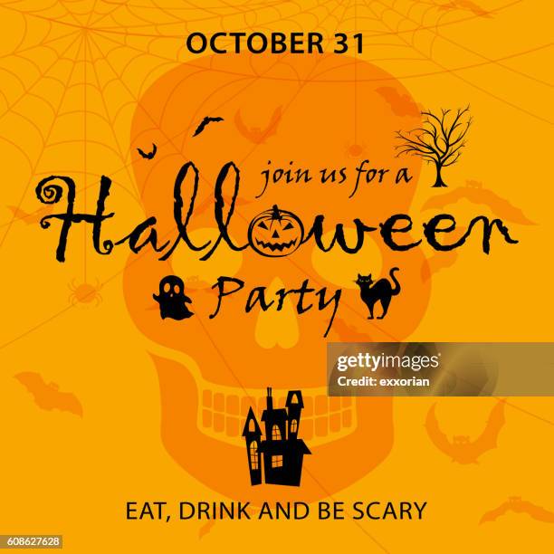 halloween scary party - big mac pumpkin stock illustrations