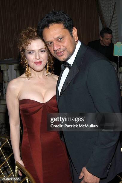 Bernadette Peters and Naeem Khan attend The Royal Rajasthan Gala Benefiting the Brain Trauma Foundation at The Pierre Hotel on March 7, 2007 in New...