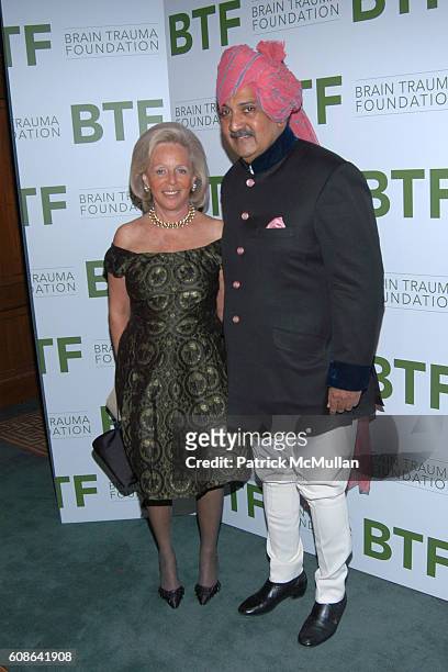 Kay Gilman and Highness Maharaja Gajsingh II attend The Royal Rajasthan Gala Benefiting the Brain Trauma Foundation at The Pierre Hotel on March 7,...