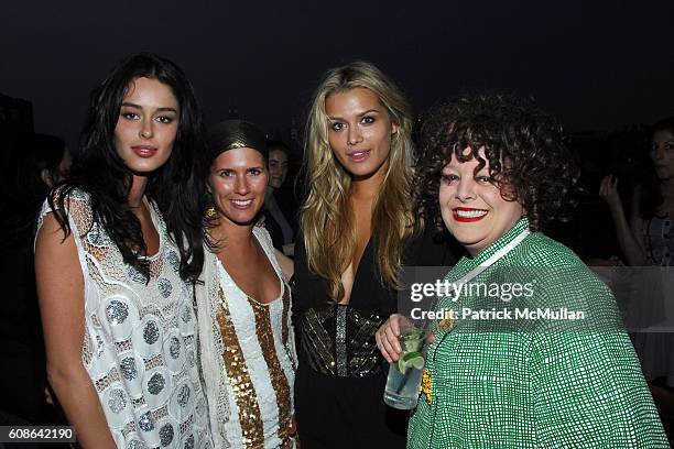 Nicole Trunfio, Sarah-Jane Clarke, Cheyenne Tozzi and Angela McCluskey attend SASS & BIDE Private Dinner Party in NYC at Soho Grand Penthouse on June...