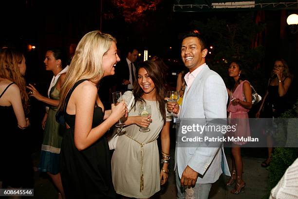 Jackie Long, Chau Ngo and Tony Alcindor attend "A NIGHT AT L'ABSINTHE" by photographer Mikael Vojinovic, hosted by designer ANAIT BIAN and Chef...