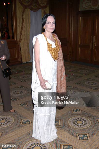 Mary McFadden attends The Royal Rajasthan Gala Benefiting the Brain Trauma Foundation at The Pierre Hotel on March 7, 2007 in New York City.