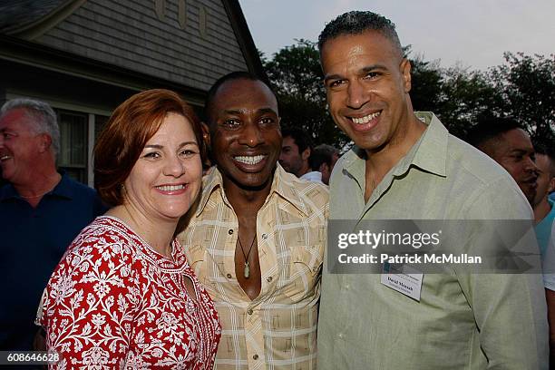 Christine Quinn, Daryl Bowman and David Mensah attend School's Out Benefiting the Hetrick-Martin Institute at East Hampton on June 2, 2007 in East...