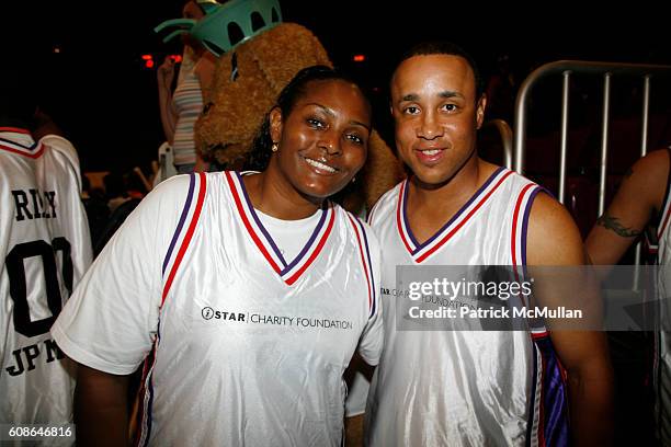 Kym Hampton and John Starks attend 5th Annual iStar Charity Foundation Event at Madison Square Garden on June 18, 2007 in New York City.