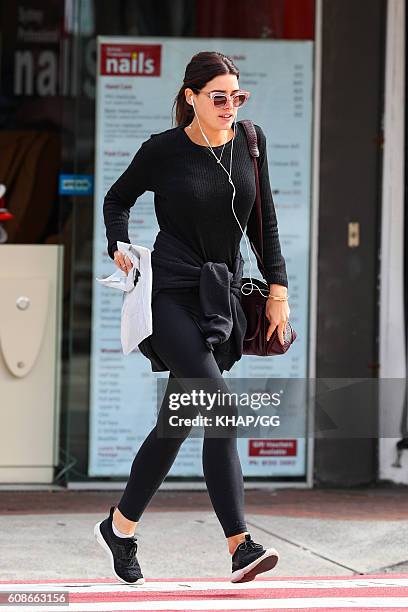 Model Tahnee Atkinson is seen on September 20, 2016 in Sydney, Australia.