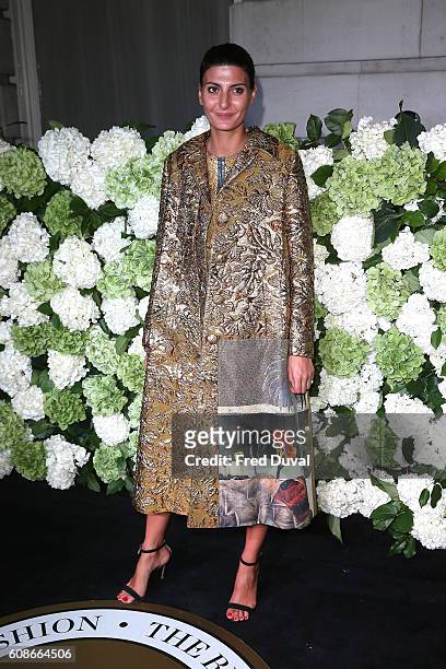 Giovanna Battaglia attends the BoF500 Gala Dinner during London Fashion Week Spring/Summer collections 2017 on September 19, 2016 in London, United...