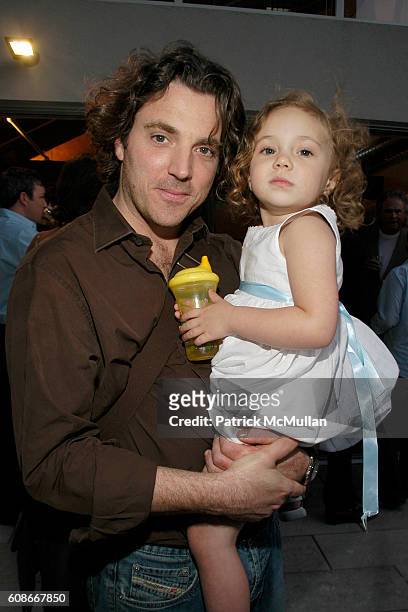 Sacha Newley and Eva Newley attend ALVIN VALLEY party for Artist SARAH ASHLEY LONGSHORE at Alvin Valley's Penthouse on June 20, 2007 in New York City.