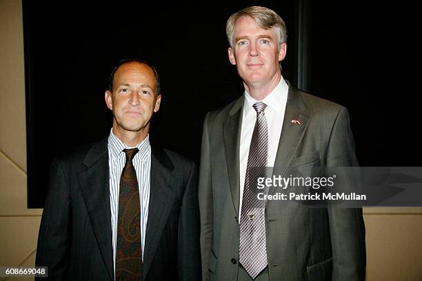 Charles H Ferguson and Paul Hughes attend A Special Screening of NO END IN SIGHT at Dolby Screening Room on June 20, 2007 in New York City.