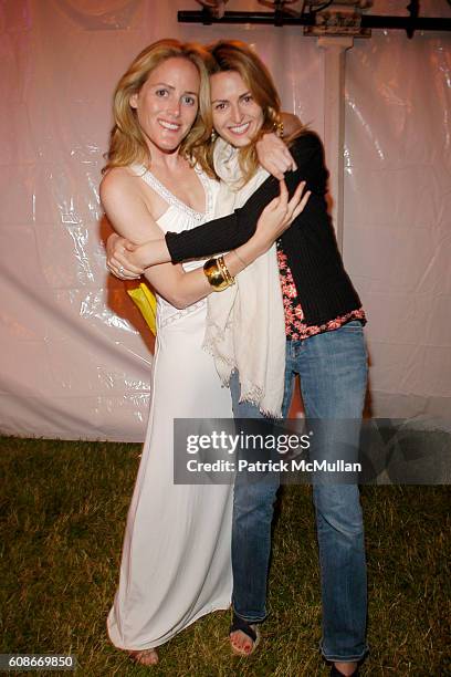 Kate Meckler and Stacy Pashcowgardi attend LOVE HEALS The Alison Gertz Foundation for AIDS Education at Luna Farm Sagaponack on June 23, 2007 in...