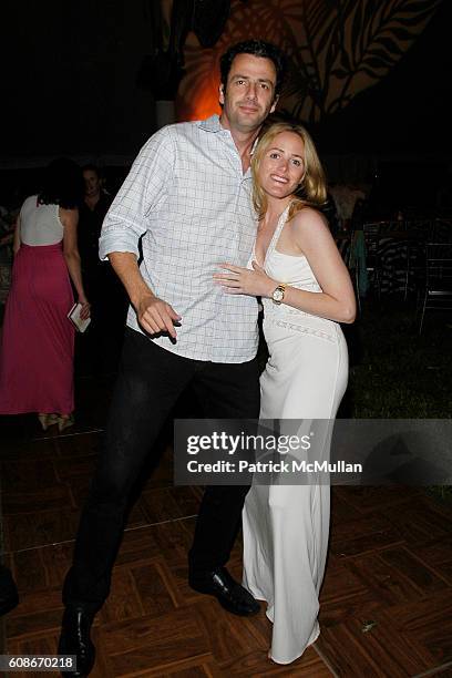 Daniel Entwistle and Kate Meckler attend LOVE HEALS The Alison Gertz Foundation for AIDS Education at Luna Farm Sagaponack on June 23, 2007 in...