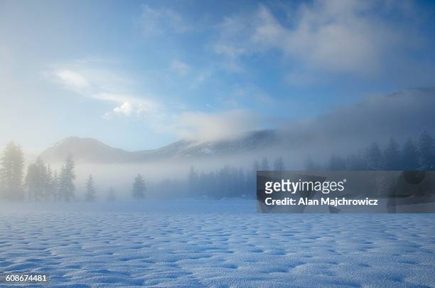 methow valley washington in winter - methow valley stock pictures, royalty-free photos & images