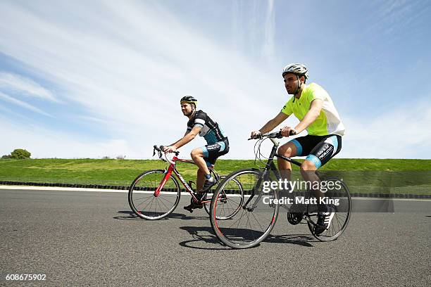 Pedalthon founder Simon Clarke competes in the 2016 Below The Belt Pedalthon at Sydney Motorsport Park on September 20, 2016 in Sydney, Australia....