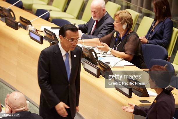 General Assembly Seventy-first session High-level plenary meeting on addressing large movements of refugees and migrants,H.E. Li Keqiang, Premier of...