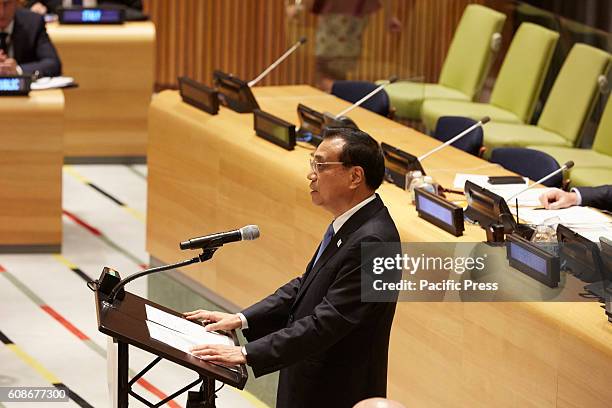 General Assembly Seventy-first session High-level plenary meeting on addressing large movements of refugees and migrants,H.E. Li Keqiang, Premier of...