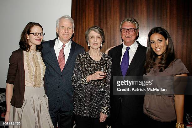 Anne Stringfield, Steve Martin, Cynthia O'Neal, Mike Nichols and Rory Tahari attend FRIENDS IN DEED BENEFIT With Steve Martin at Tahari Residence on...