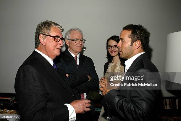 Mike Nichols, Steve Martin, Anne Stringfield and Jeremy Piven attend FRIENDS IN DEED BENEFIT With Steve Martin at Tahari Residence on June 11, 2007...