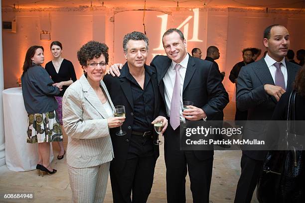 Nancy Ruddy, Lane Altschuler, Sean Osher and Chris Schlank attend The opening reception of the 141 FIFTH AVENUE sales office at 141 5th Ave. On June...