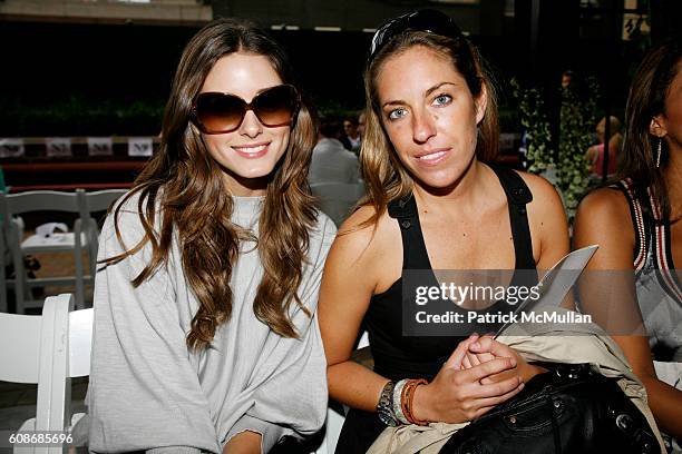 Olivia Palermo and Nicole Hanley attend ALVIN VALLEY Resort Collection Show at The Bowery Hotel on June 13, 2007 in New York City.