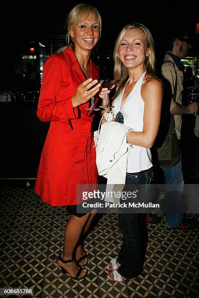 Maggie Joseph and Anna Szyszky attend ALVIN VALLEY Resort Collection Show at The Bowery Hotel on June 13, 2007 in New York City.