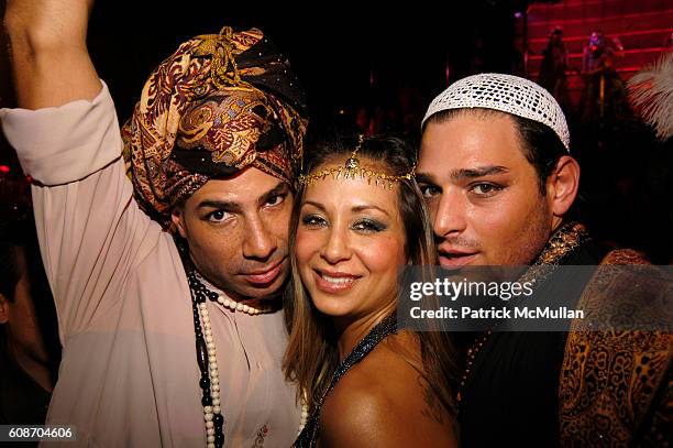 Lisa B and Ben ? attend MARC JACOBS 2007 Holiday Party - Arabian Nights Masquerade Ball at Rainbow Room on December 12, 2007 in New York City.