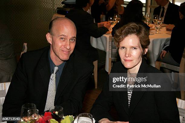 Michael Thompson and Norma Buchanan attend Holiday Luncheon Hosted By "A. LANGE & SOHNE" at Le Bernardin on December 12, 2007 in New York City.