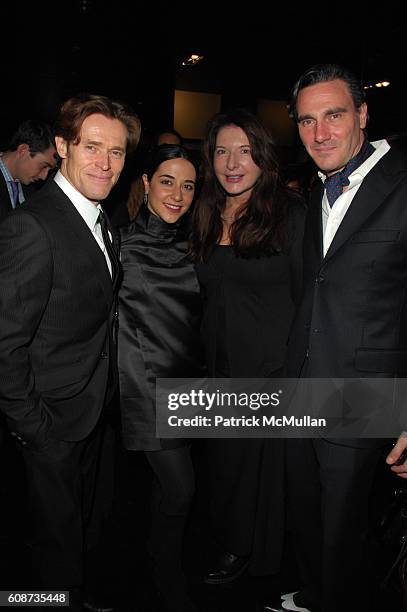 Willem Dafoe, Giada Caolgrande Dafoe, Marina Abramovic and Paolo Canevari attend ENNIO CAPASA & COSTUME NATIONAL celebrates 21st Anniversary of the...