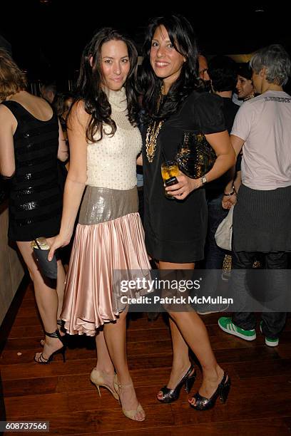 Rachel Wagner and Melissa Poulos attend VISIONAIRE and IMPERIA VODKA host preview party for VISIONAIRE 53 SOUND at The Florida Room on December 7,...