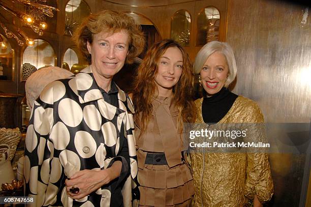 Wendy Goodman, Kelly Wearstler and Linda Fargo attend KELLY WEARSTLER Boutique Opening hosted by LINDA FARGO and WENDY GOODMAN at NYC on October 21,...