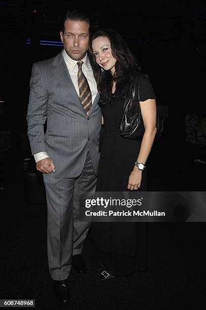 Stephen Baldwin and Kennya Baldwin attend BOSS Black Spring/Summer 2008 Collection at Cunard Building on October 17, 2007 in New York City.