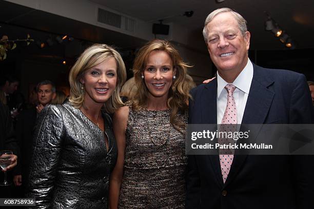 Deborah Norville, Julie Koch and David Koch attend A Cocktail Party to Celebrate the Publication of THANK YOU POWER by DEBORAH NORVILLE at Michaels...