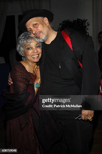 Ruby Dee and Walter Mosely attend TAVIS SMILEY and SmileyBooks Host a Cocktail Reception at 267 Fifth Ave on October 2, 2007 in New York City.