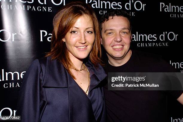 Elizabeth Galbois and Vinnie Cammarata attend Palmes dOr Champagne Celebrates The ALIFE at 632 Hudson Street on October 24, 2007 in New York City.