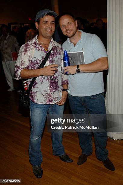 Robert Bible and Danio attend GLAAD outAuction NYC 2007, presented by Bud Light, Imperia Vodka, and Righter Holdings, LLC at Metropolitan Pavilion on...
