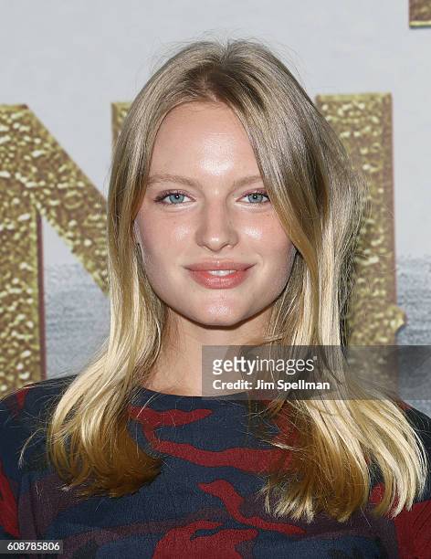 Model Isabella Farrell attends the "The Magnificent Seven" New York premiere at Museum of Modern Art on September 19, 2016 in New York City.