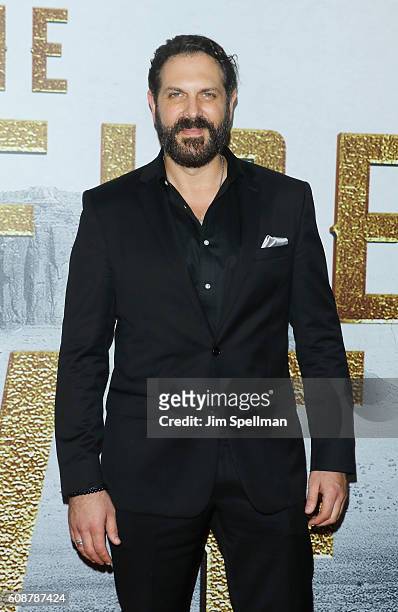 Actor David Kallaway attends "The Magnificent Seven" New York premiere at Museum of Modern Art on September 19, 2016 in New York City.