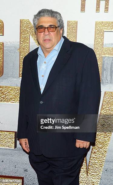 Actor Vincent Pastore attends "The Magnificent Seven" New York premiere at Museum of Modern Art on September 19, 2016 in New York City.
