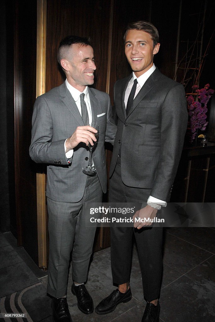 Thom Browne and Matthew Foley attend MORGANS HOTEL GROUP Preview Of