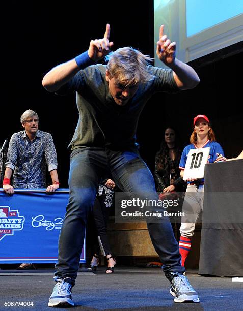 Actor Rick Cosnett performs onstage at the Labyrinth Theater Company's Celebrity Charades Gala 2016 at Capitale on September 19, 2016 in New York...