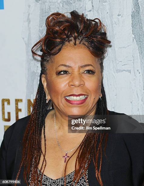 Songwriter Valerie Simpson attends the "The Magnificent Seven" New York premiere at Museum of Modern Art on September 19, 2016 in New York City.